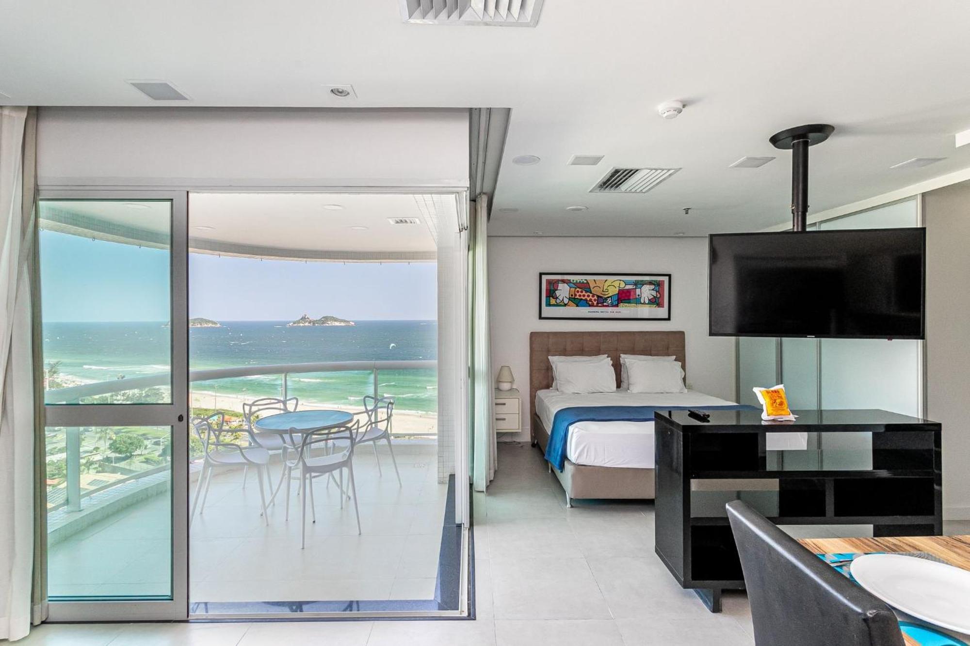 Flat Com Servico E Lazer Com Vista O Mar Da Barra Da Tijuca Rio de Janeiro
